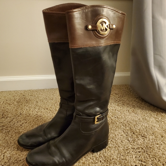 Michael Kors Two-Tone Riding Boot - Picture 2 of 5
